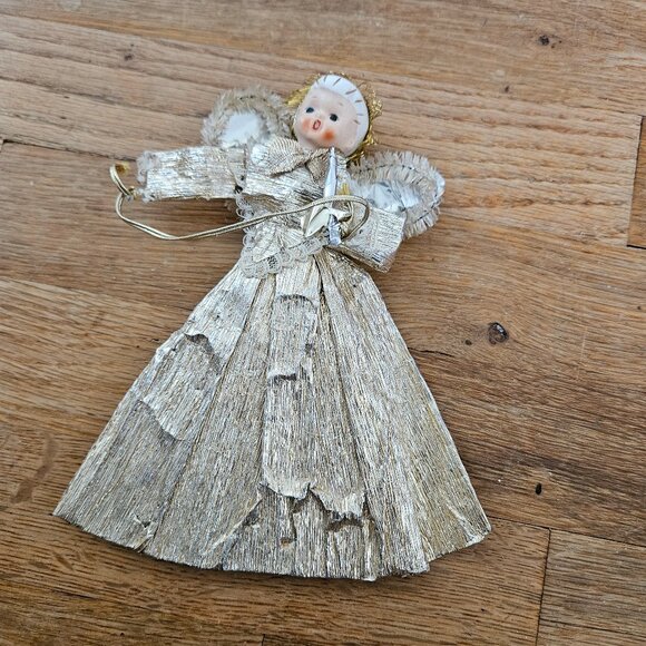 Vintage Japan 1950s 60s HOLT HOWARD Christmas Porcelain Head Angle Tree Topper - Picture 4 of 7